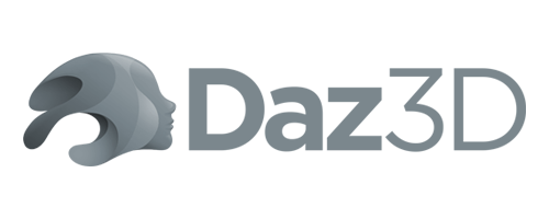 Daz 3D Company Logo Light